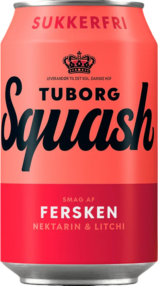 Tuborg Squash Pfirsich zuckerfrei - 33 cl Dose