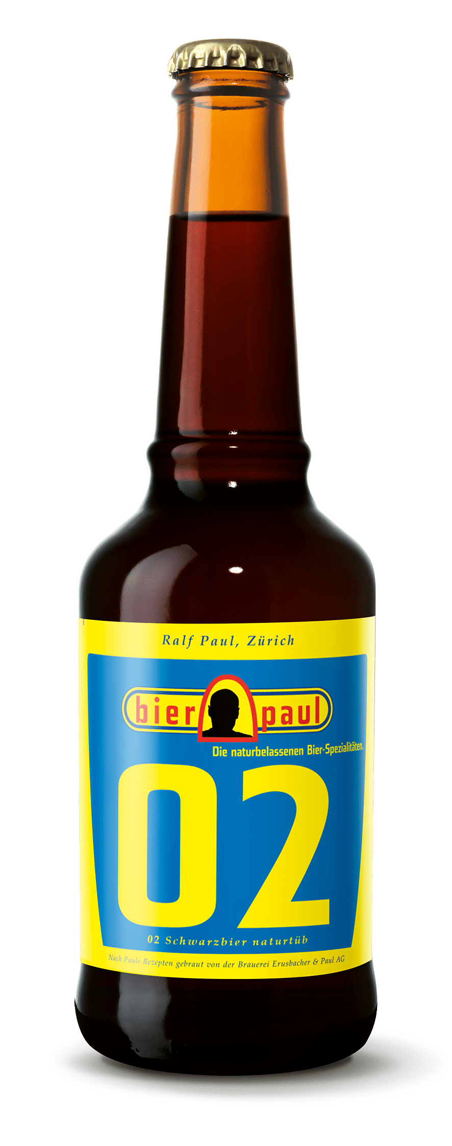 Bier Paul 02 Schwarzbier naturtrüeb 5,0% - 20 x 33 cl