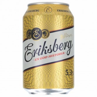 Eriksberg Bier 5,3 % Vol. 24 x 33 cl Dose Schweden