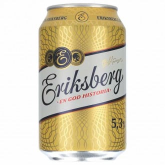 Bière Eriksberg 5,3 % vol. 24 x 33 cl canette Suède Bière Eriksberg 5,3 % vol. 24 x 33 cl canette Suède