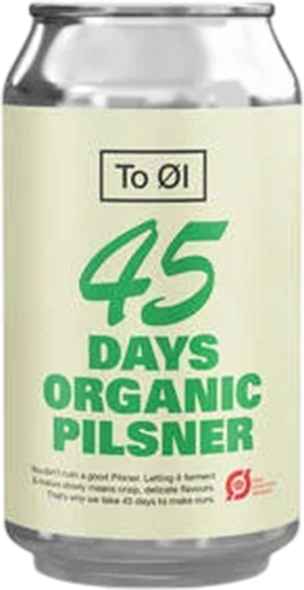 To Øl 45 Days Organic Pilsner 4.7% - 33 cl Can