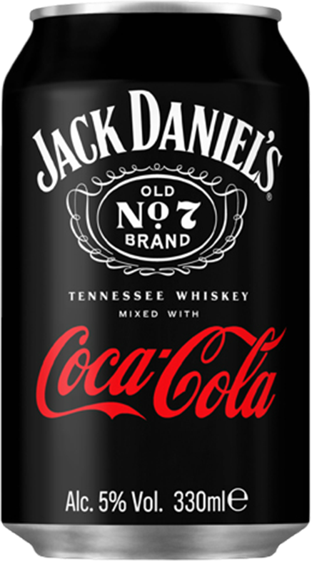 Jack Daniel's Whiskey Coca Cola 5% - 33 cl Dose