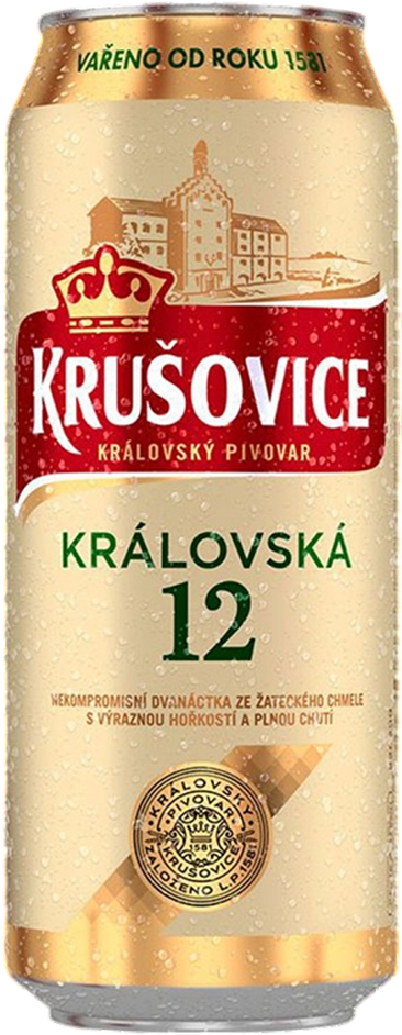 Krusovice Kralovska 12° 5% - lattina da 50 cl