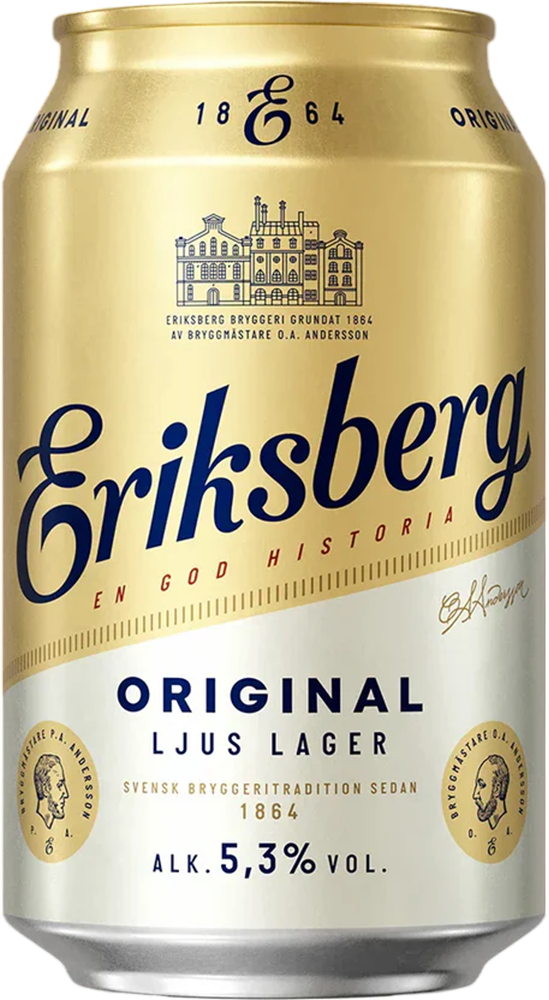 Eriksberg Original Lager 5.3% - 33 cl Can