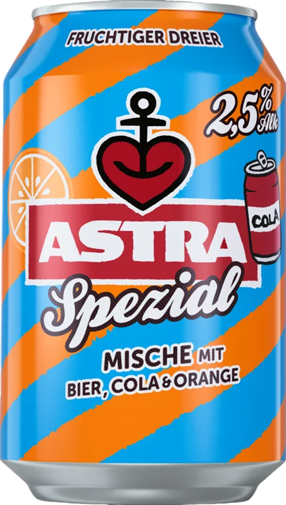 Astra Spezial Mische 2.5% -  33 cl Dose