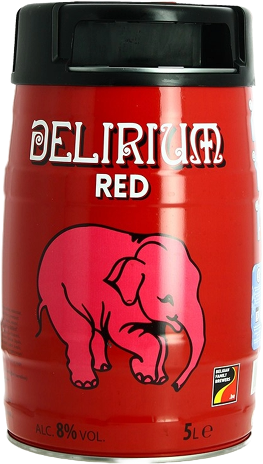 Delirium Red 8,0% - ##packaging## x 5 litres fût de fête Delirium Red 8,0% - ##packaging## x 5 litres fût de fête