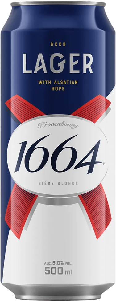 Kronenbourg 1664 Lager 5% - 6 x 50 cl Dosen