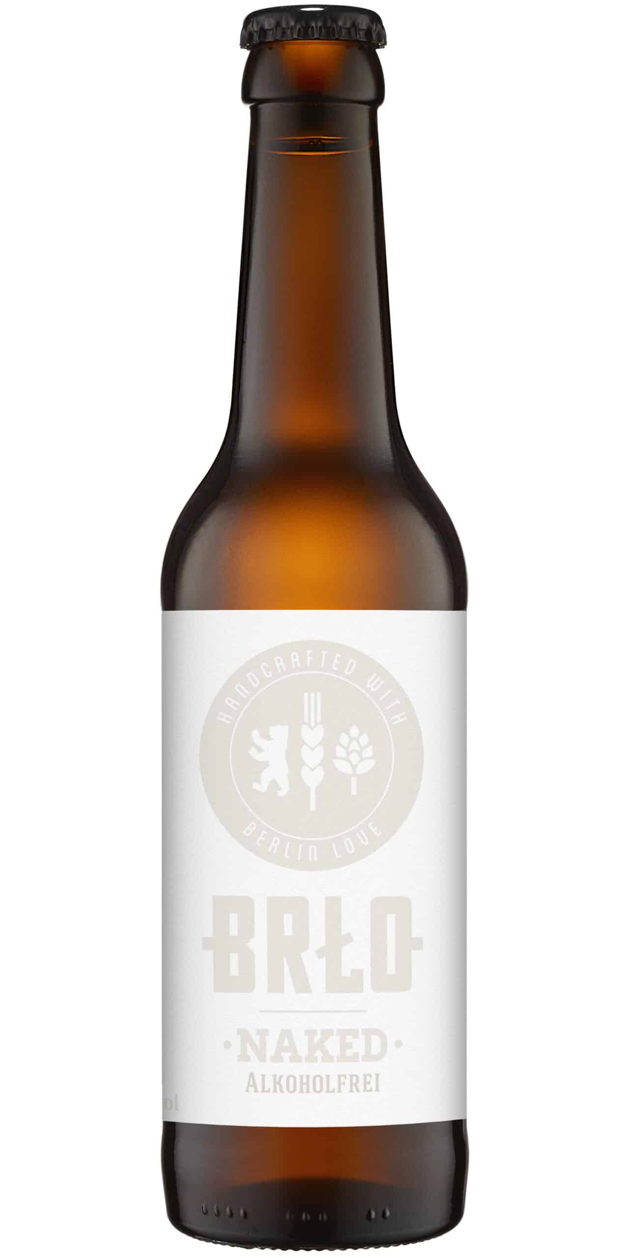 BRLO Naked Bier alkoholfrei 0.5% Vol. 24 x 33 cl