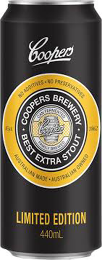 Coopers Best Extra Stout 6.3% - 24 x boîte de 44 cl Coopers Best Extra Stout 6.3% - 24 x boîte de 44 cl