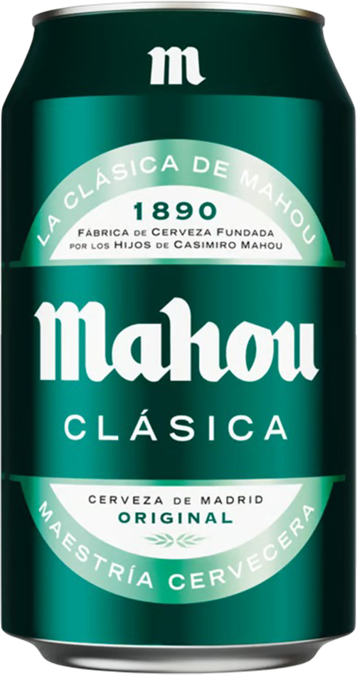 Mahou Clasica 4.8% - 33 cl can