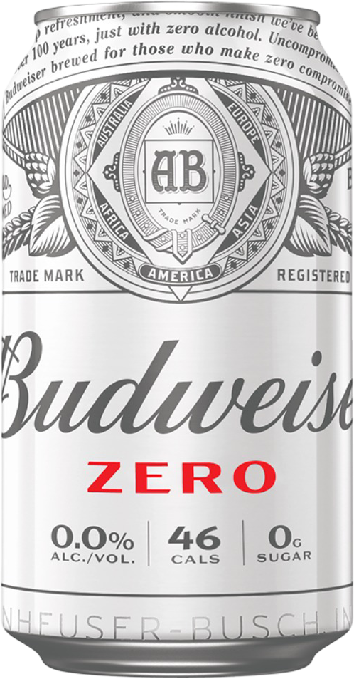 Budweiser 0.0 alcohol-free - 35.5 cl can