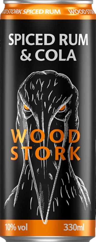 Woodstork Spiced Rum & Cola 10% - 33 cl Dose