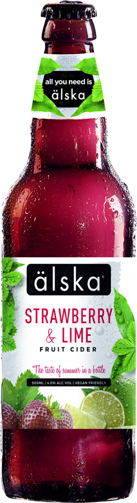Älska Strawberry Lime Cider 3.4% - 50 cl Älska Strawberry Lime Cider 3.4% - 50 cl