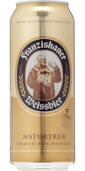 Franziskaner Weissbier Naturtrüb 5% - 24 x 50 cl Dose