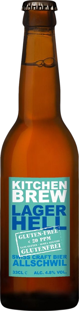 Kitchen Brew Lager claire sans gluten 4,8% - 24 x 33 cl Kitchen Brew Lager claire sans gluten 4,8% - 24 x 33 cl