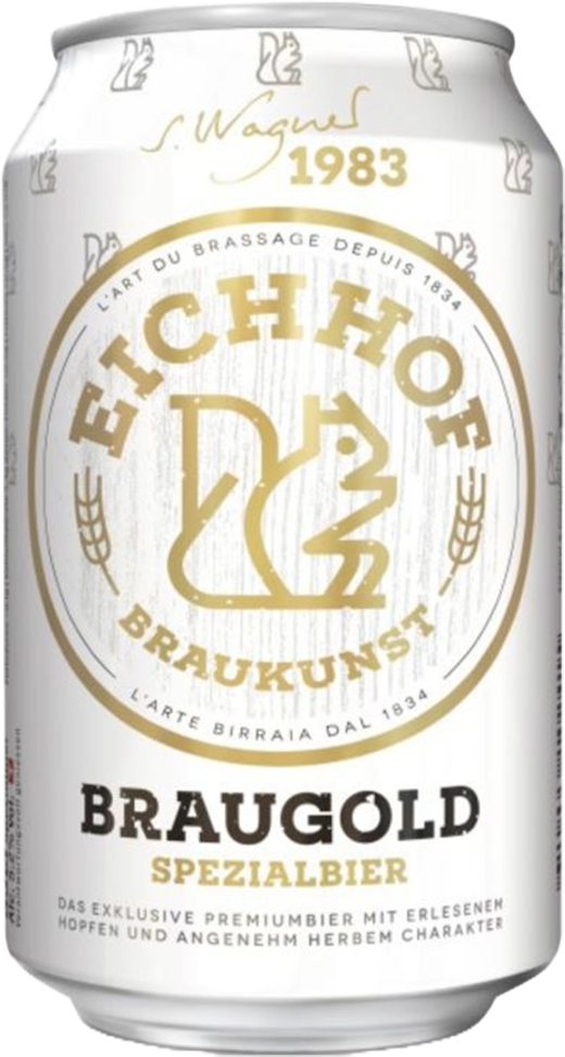 Eichhof Braugold 5.2% - 24 x 33 cl Dose