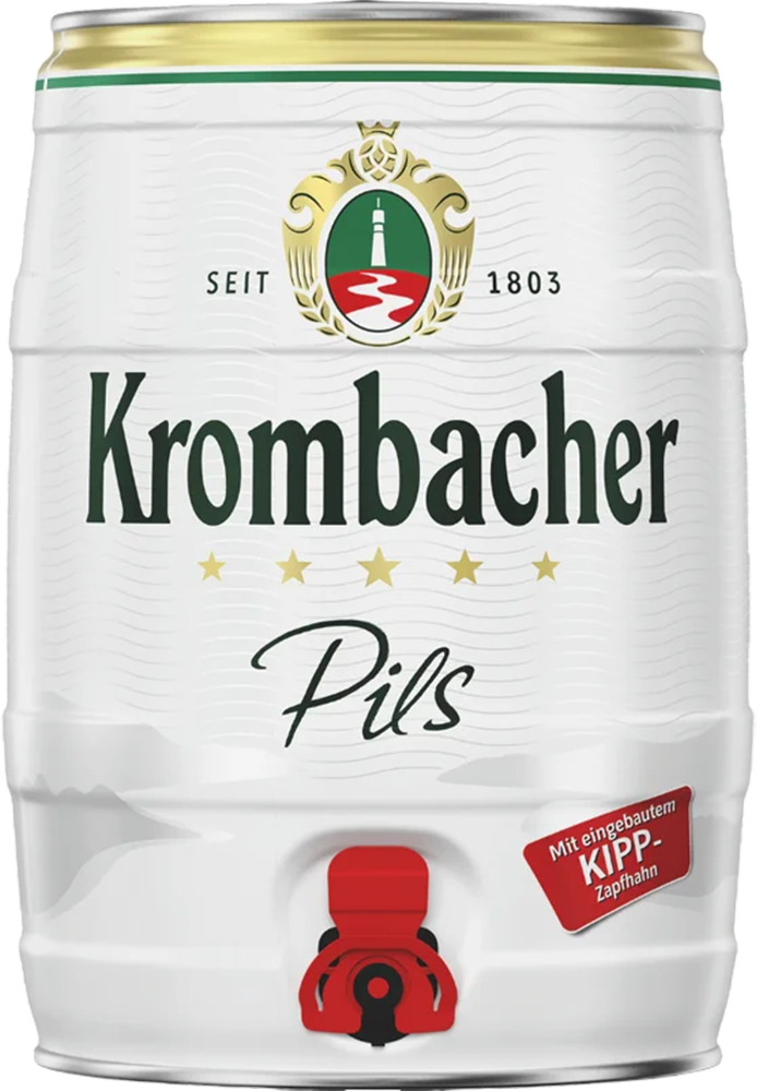 Krombacher Pils 4.8% - Fusto da 5 litri per feste