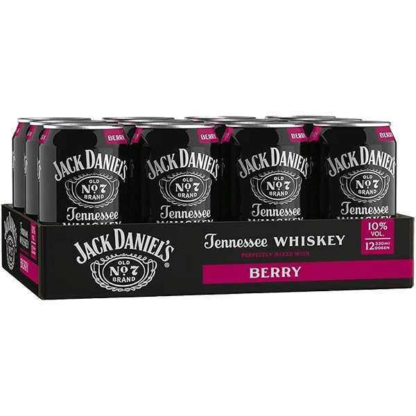 Jack Daniel's Berry 10% - 12 x 33 cl canette Jack Daniel's Berry 10% - 12 x 33 cl canette