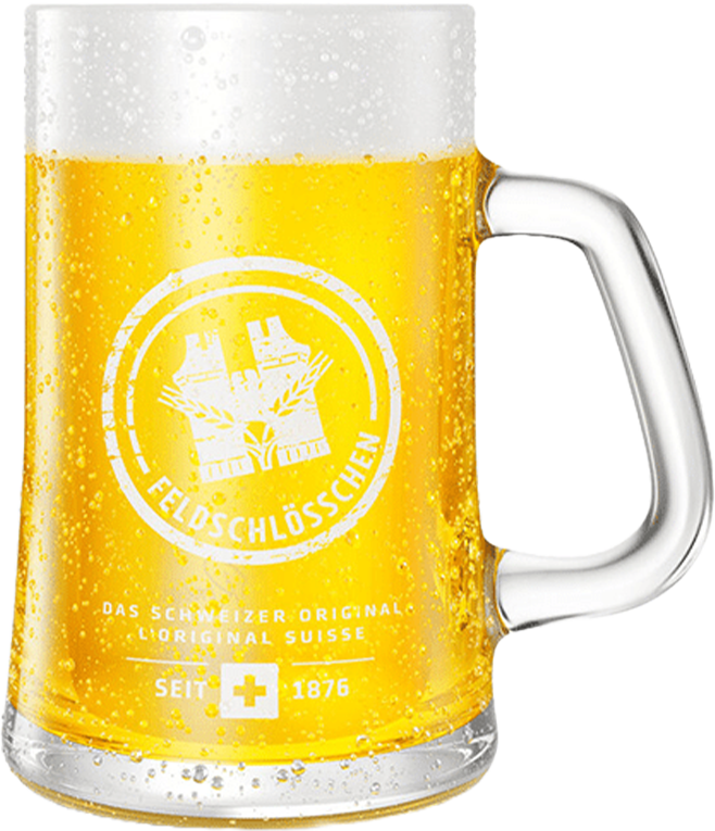 Feldschlösschen Henkelglas - 6 x 100 cl Feldschlösschen Henkelglas - 6 x 100 cl