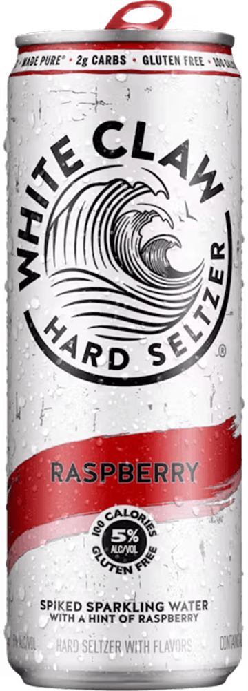 White Claw Hard Seltzer Rasberry 5% - 35.5 cl Dose White Claw Hard Seltzer Rasberry 5% - 35.5 cl Dose