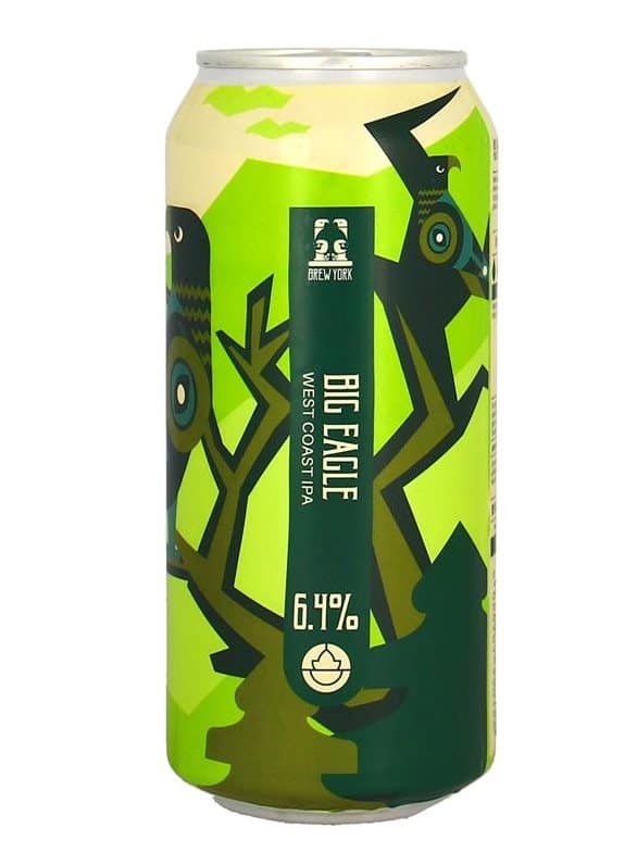 Brew York Big Eagle West Coast IPA 6,4% Vol. 12 x 44 cl Dose England