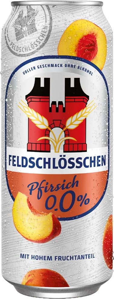 Feldschlösschen Pfirsich Alkoholfrei - 6 x 50 cl Dose