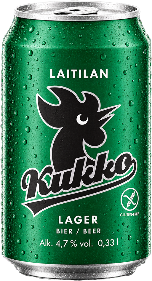 Kukko Lager Glutenfrei 4.7% - 33 cl Dose