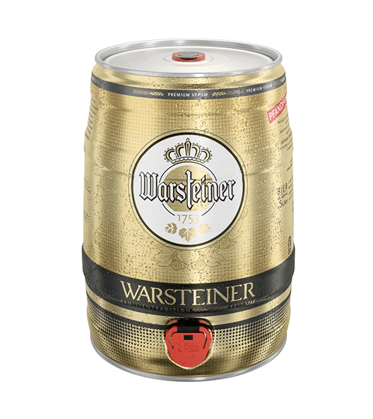 Warsteiner Premium 4,8% - 2 x 5 Liter Fass