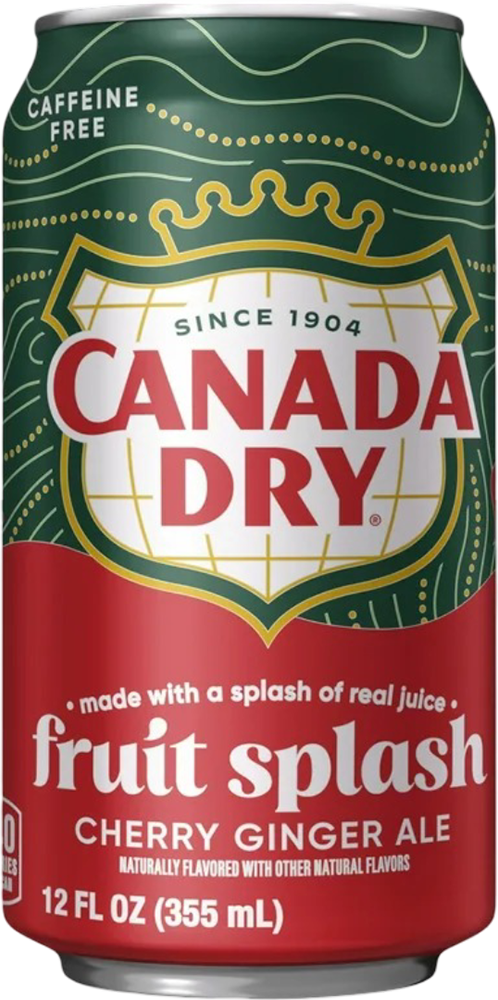 Canada Dry Fruit Splash Cherry Ginger Ale - 35.5 cl Dose