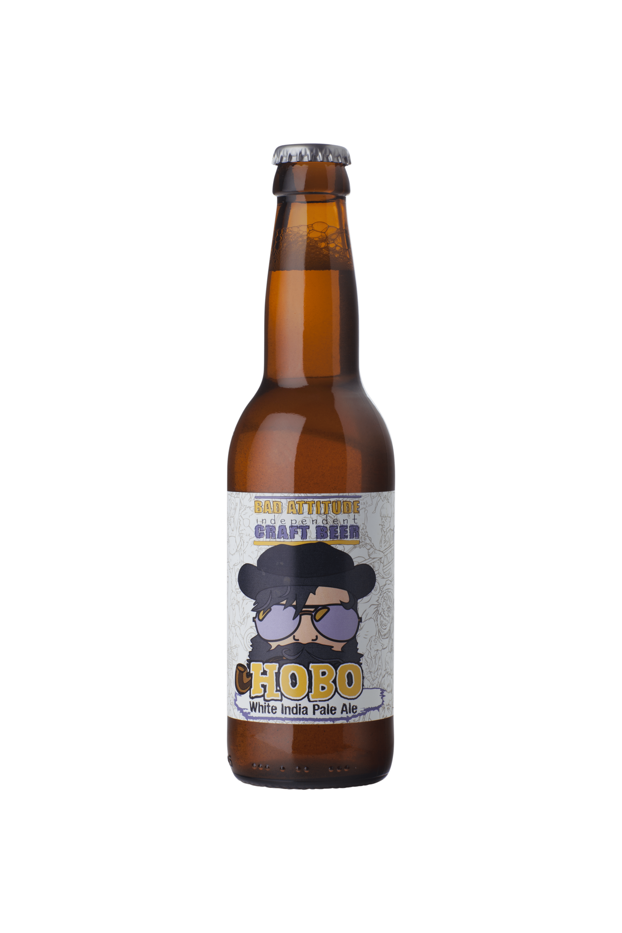 Bad Attitude Hobo White 6,3% Vol 24 x 33 cl Bad Attitude Hobo White 6,3% Vol 24 x 33 cl