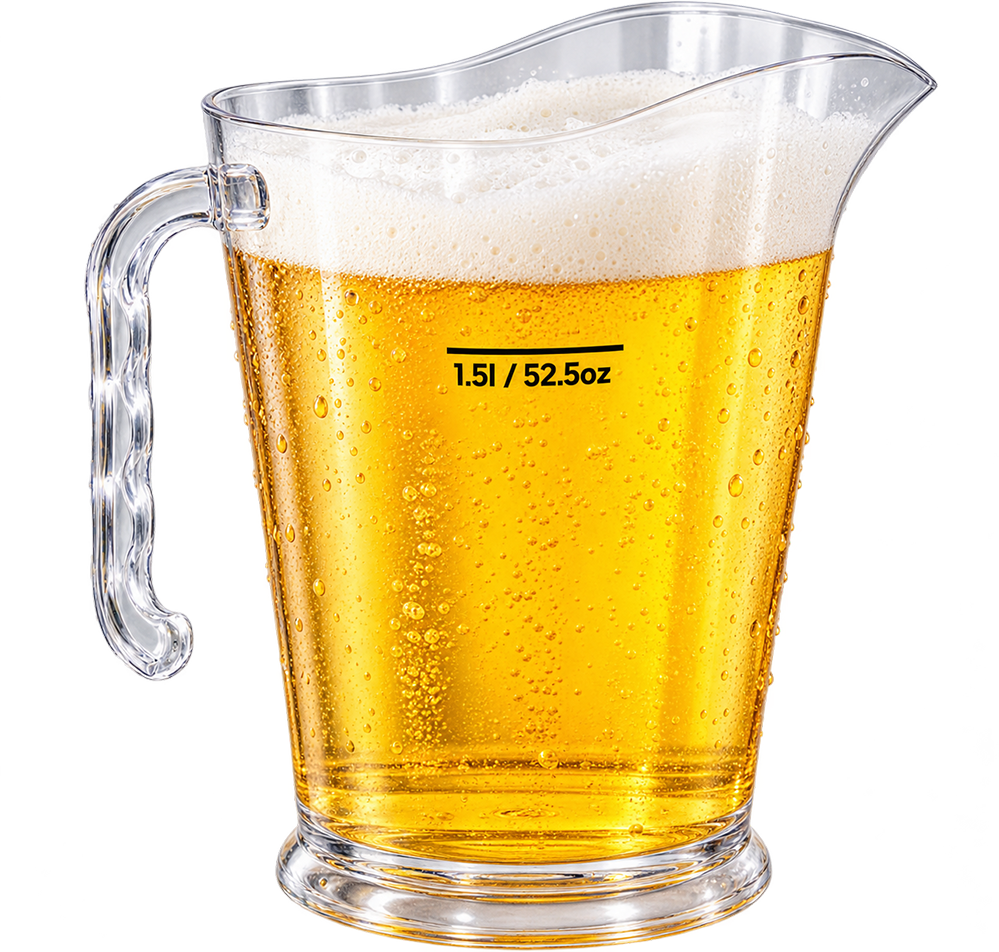 Pitcher geeicht - 1.5 Liter Glas