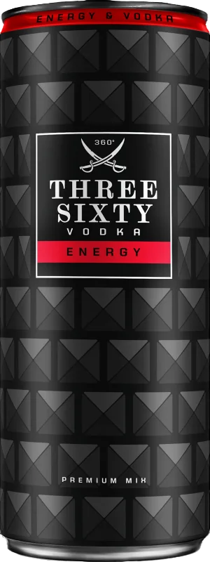 Three Sixty Vodka Energy 10% - Canette 33 cl