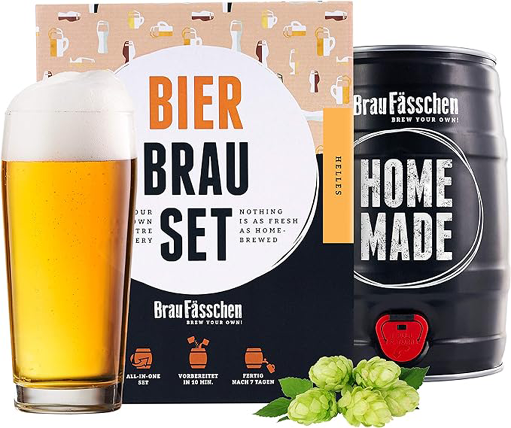 Kit de brassage de bière Braufässchen Hell - fût de 5 litres Kit de brassage de bière Braufässchen Hell - fût de 5 litres