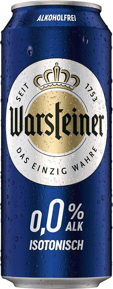 Warsteiner Pilsener Isotonisch 0.0% alkoholfrei - 50 cl Dose