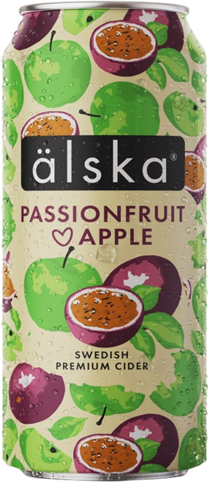 Älska Passion Fruit and Apple 4% - 44 cl Can