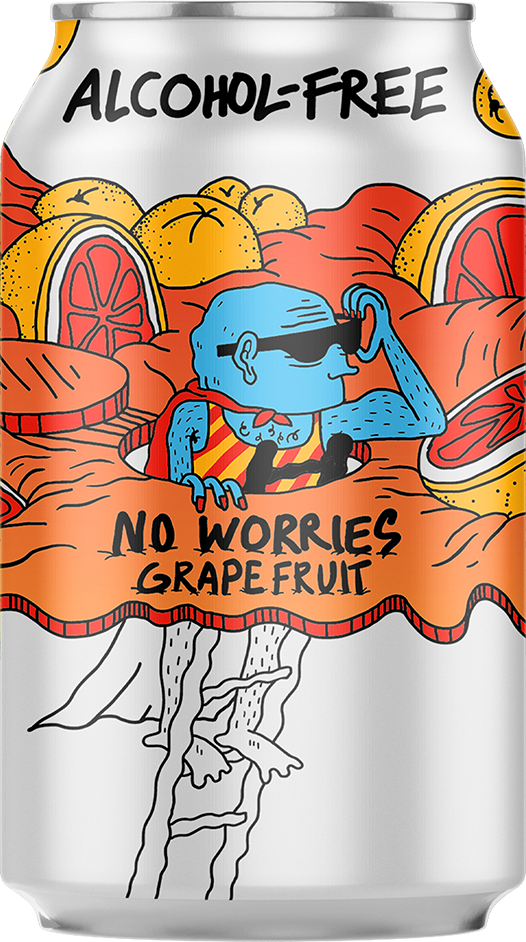 Lervig No Worries Grapefruit Alkoholfrei - 24 x 33 cl Dose Lervig No Worries Grapefruit Alkoholfrei - 24 x 33 cl Dose