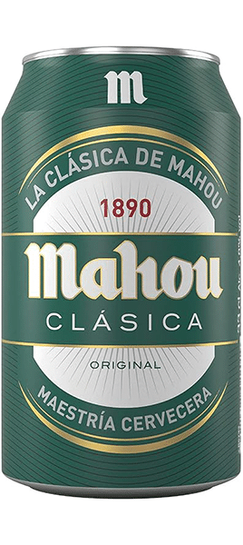 Mahou Clasica 4,8% - 24 x 33 cl boîte Mahou Clasica 4,8% - 24 x 33 cl boîte