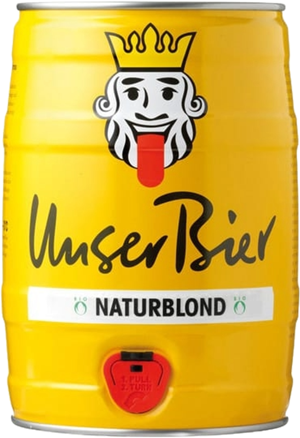 Unser Bier Blond Partyfass 5% - 5 Liter