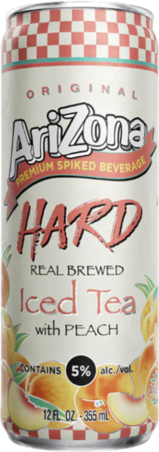 Arizona Hard Ice Tea Peach 5% - lattina da 35,5 cl