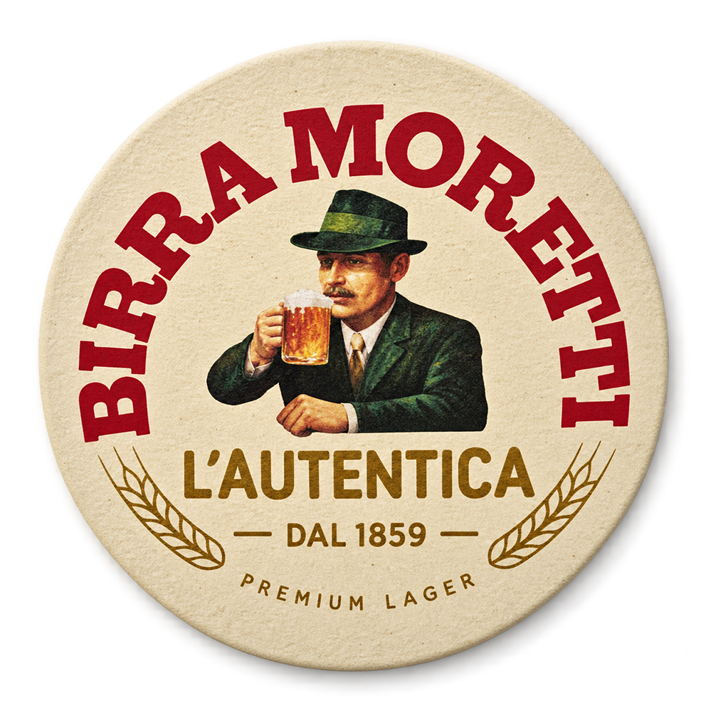 Birra Moretti Bierdeckel - 100 Stück