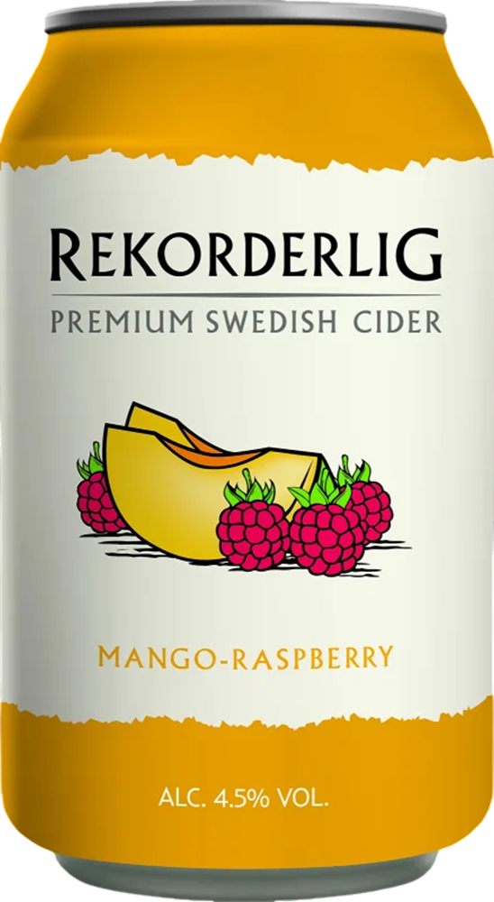 Rekorderlig Mango-Raspberry Cider 4.5% - Lattina da 33 cl