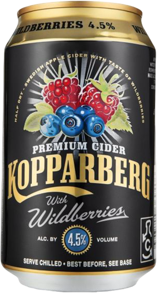 Kopparberg Wildberries Cider 4.5% - 33 cl Dose