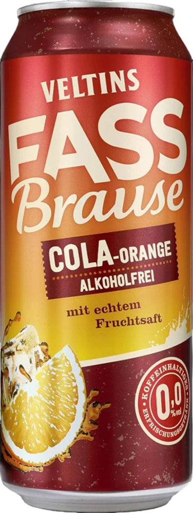 Veltins Fassbrause Cola-Orange sans alcool - canette 50 cl
