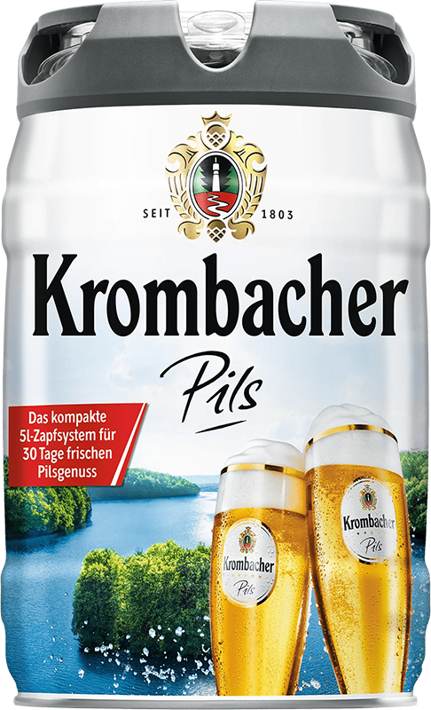 Krombacher Pils 4.8% - 5 Liter Partyfass