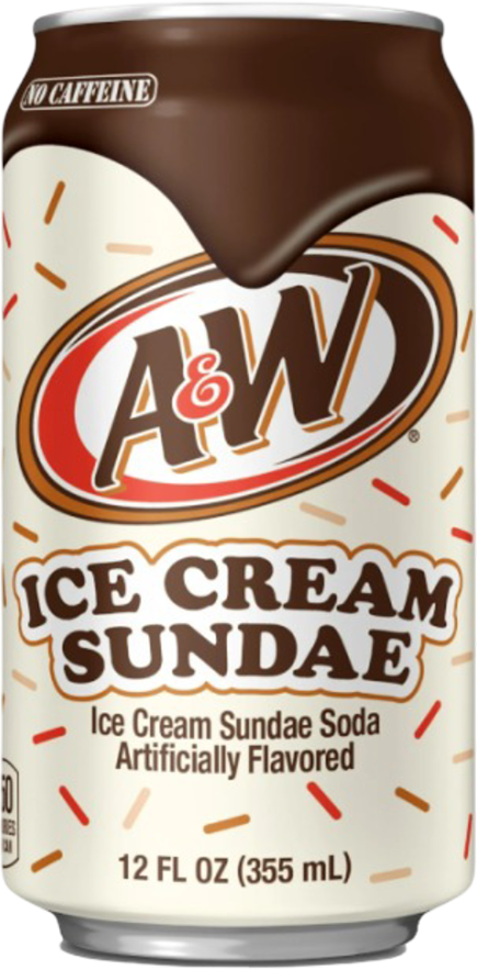 A&W Ice Cream Sundae alkoholfrei - 35.5 cl Dose