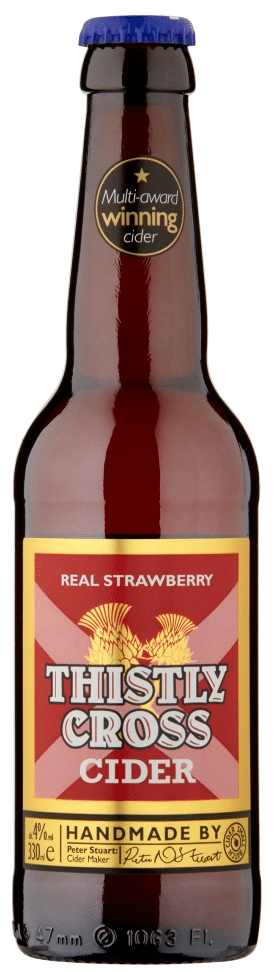 Thistly Cross Cider Strawberry 4.4% Vol. 24 x 33 cl Scotland