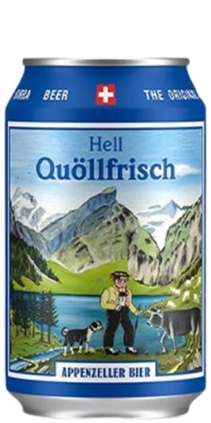 Appenzeller Bier Quöllfrisch Hell 4,8% Vol. - 24 x 33 cl Dose