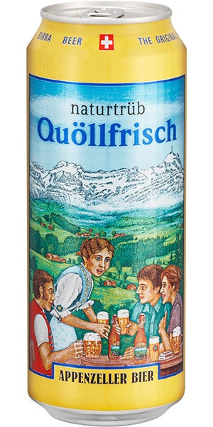 Appenzeller Bier Quöllfrisch Naturtrüb 4,8% Vol. - 24 x 50 cl Dose