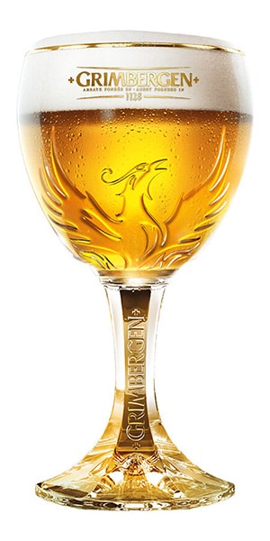 Grimbergen 12 Pokal Gläser mit je 25 cl