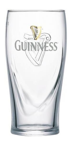 Guinness Pint 6 Biergläser mit je 5 dl